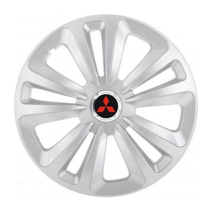 Set 4 Capace Roti Terra Gri R14, pentru Mitsubishi