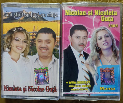 Nicolae și Nicoleta Guță , două casete sigilate cu muzică de petrecere și manele foto