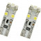Set 2 becuri auto Vecta 12V T10 W2.1x9.5d 5W cu 8 leduri SMD 3528SMD Canbus , fara eroare in bord , alb AutoDrive ProParts