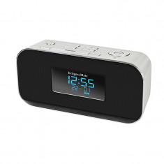 Radio cu ceas si alarma Kruger Matz KM 1150, bluetooth, carcasa aluminiu foto