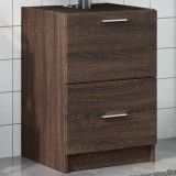 vidaXL Dulap de chiuvetă, stejar maro, 40x37x59 cm, lemn prelucrat