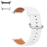 Curea piele, compatibila Samsung Galaxy Watch Ultra, 18cm, Alb