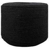 vidaXL Sfoară 10 pcs Negru Bumbac 42011794