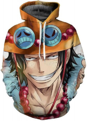 Pentru Cosplay 3D Anime Pulover Hanoră Monkey D Luffy Halloween Unisex Adult Man foto