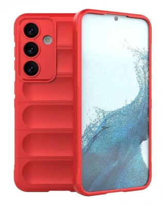 Husa Wave din Silicon compatibila Samsung Galaxy S24 Anti-Shock, Rosu foto