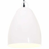Lampa suspendata industriala, 25 W, alb, 32 cm, E27, rotund