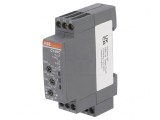 Timer 0,05s-100h SPDT 12-240V pentru șină DIN