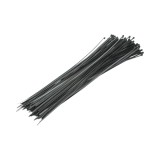 Fasete plastic negre 3.5x400 mm, set 100 buc, pentru prindere cabluri