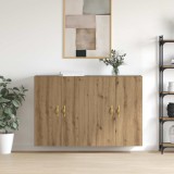 vidaXL Dulap montat pe perete 2 pcs Stejar Artizanal 69,5 x 34 x 90 cm 3394519