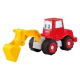 Excavator Copii Androni Giocattoli Happy Trucks, 36 cm, Plastic Rezistent, Roti Cauciucate, +1 An