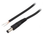 Cablu Alimentare DC 5,5/2,5 Negru 0,5m