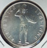 (A392) MONEDA DIN ARGINT ITALIA - 500 LIRE 1985, ANUL CULTURII ETRUSCE, Europa