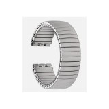 Cumpara ieftin Brățară &bdquo;Silver Flex&rdquo; &ndash; Compatibilă Swatch 17mm și 19mm (Model Elastic)