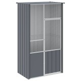 Cumpara ieftin Colivie Pasari Antracit 115x78x200cm Otel Galvanizat, Voliera Mare, Interior/Exterior, Sigura, Durabila