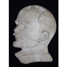 Placa Basorelief ipsos Lenin - propaganda perioada comunista - dimensiuni mari