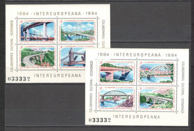 Romania.1984 INTEREUROPA-Bl. ZR.727 foto