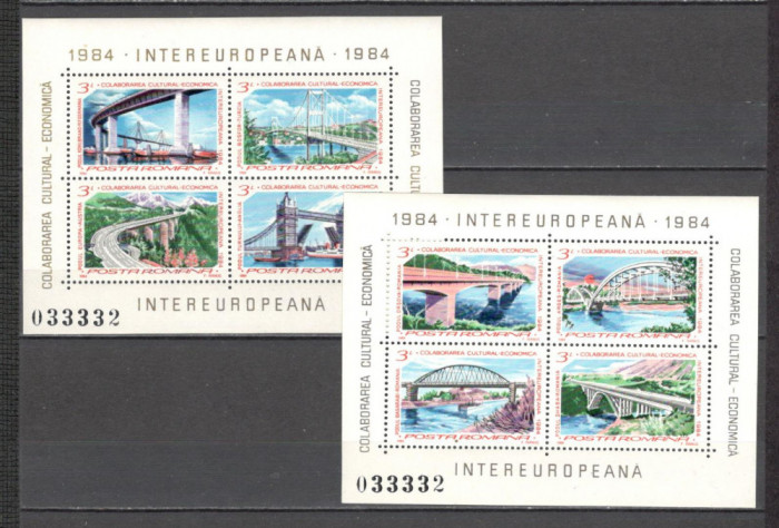 Romania.1984 INTEREUROPA-Bl. ZR.727
