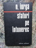 N. Iorga - Sfaturi pe intuneric