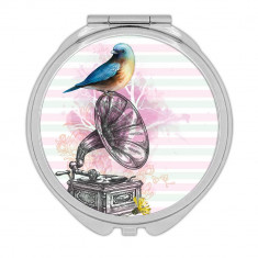 Bird Vinyl Player : Cadou Oglinda compacta : Decor Ecology Nature Voliary foto