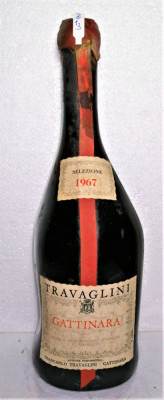 Z 13 VIN ROSU, SELEZIONE TRAVAGLINI, GATTINARA, DOC, Recoltare 1967 CL 72 GR 13 foto