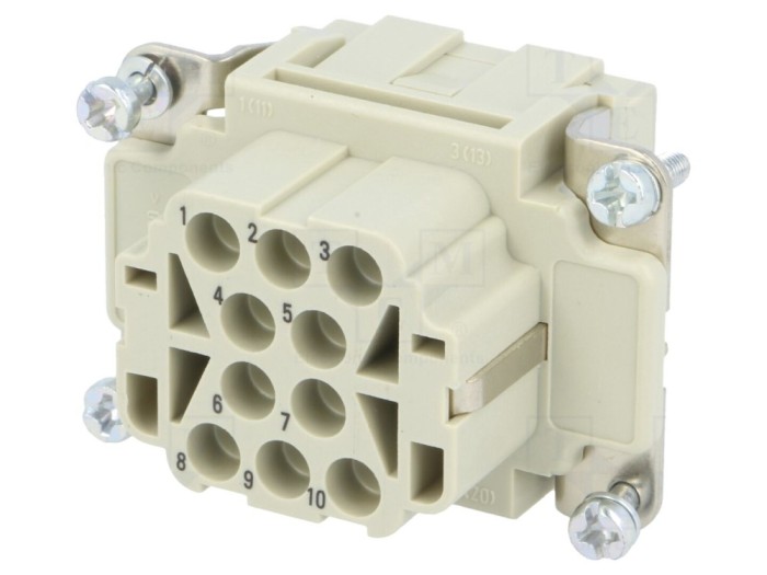 Conector mamă Han EE 10 PE, 16A