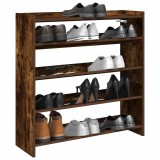 VidaXL Pantofar, stejar fumuriu, 80x25x81 cm, lemn prelucrat
