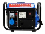 Generator curent 1.2kW 1200W 1x230V 1x12V motor benzina 2CP (KD109N), Kraft&amp;Dele