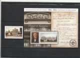 ROMANIA 2014 LP 2032 LP 2032 a UNIVERSITATEA DIN BUCURESTI 150 DE ANI SERIE + COLITA MNH NESTAMPILATE, Nestampilat