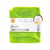 Prosop Uscare ChemicalWorkz Shark Twisted Loop Towel, 1400 GSM, 80 x 50cm, Verde