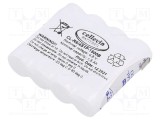 Acumul: Ni-MH AA 4,8V 1500mAh urechi pentru lipire 58x15x52mm