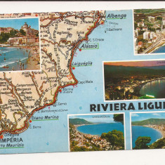 FA7 -Carte Postala - ITALIA - Riviera Ligure, circulata 1976