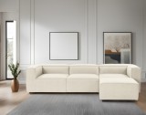 Cumpara ieftin Colțar dreapta Fora Ecru 296x185x66 cm