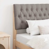 vidaXL Tăblie tapițată Gri taupe 90 cm Lemn de pin masiv 879362