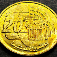 Moneda exotica 20 SANTIMAT - MAROC, anul 2002 *cod 1999