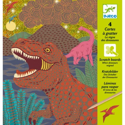 Joc creativ de razuit Dinozauri, Djeco foto