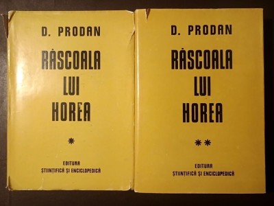 D. Prodan - Răscoala lui Horea (2 vol.; 1979) foto
