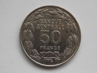 50 FRANCS 1960 CAMERUN-COMEMORATIVA foto