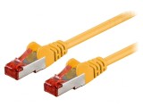 Patch Cord S/FTP Cat6 Galben 0.5m, Goobay