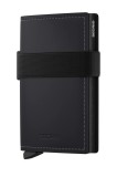 Secrid portofel de piele MATTE culoarea negru