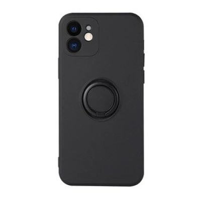 Husa Cover Silicon Finger Grip pentru Iphone 11 Negru foto