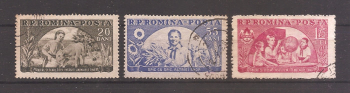 Romania 1954, LP 363 - Pioneri, ștampilate