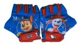 Manusi ciclisti copii PawPatrol, culoare albastru rosu