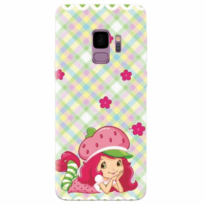 Husa silicon pentru Samsung S9, Strawberry Girl foto