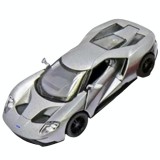 Masinuta die cast ford gt 2017, scara 1:38, 12.5 cm, gri, Goki