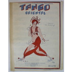 TANGO ORIENTAL , muzica de GH. DIMITROFF , INCEPUT DE SEC. XX , PARTITURA
