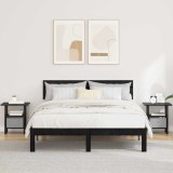 vidaXL Noptieră 2 pcs Stejar Negru 41 x 40 x 45 cm Lemn compozit 8000423