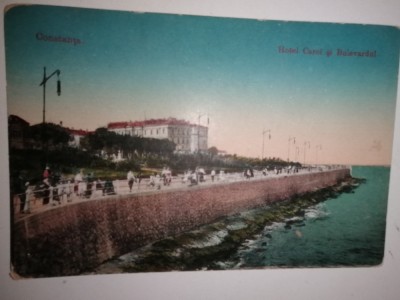 CARTE POSTALA - CONSTANTA HOTEL CAROL SI BULEVARDUL foto