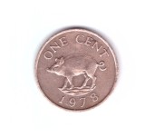 Moneda Insulele Bermude 1 cent 1978, stare foarte buna, curata