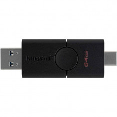 Memorie USB Kingston DataTraveler Duo 64GB USB Dual Connector Black foto
