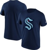 Seattle Kraken tricou de bărbați Primary Logo Graphic navy - 2XL